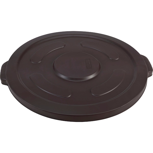 Global Industrial Plastic Trash Can Lid, 55 Gallon, Brown 240465BN - main